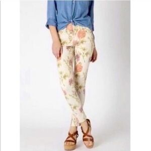 Anthropologie Pilcro Ikat Floral Stet Denim Jeans 26